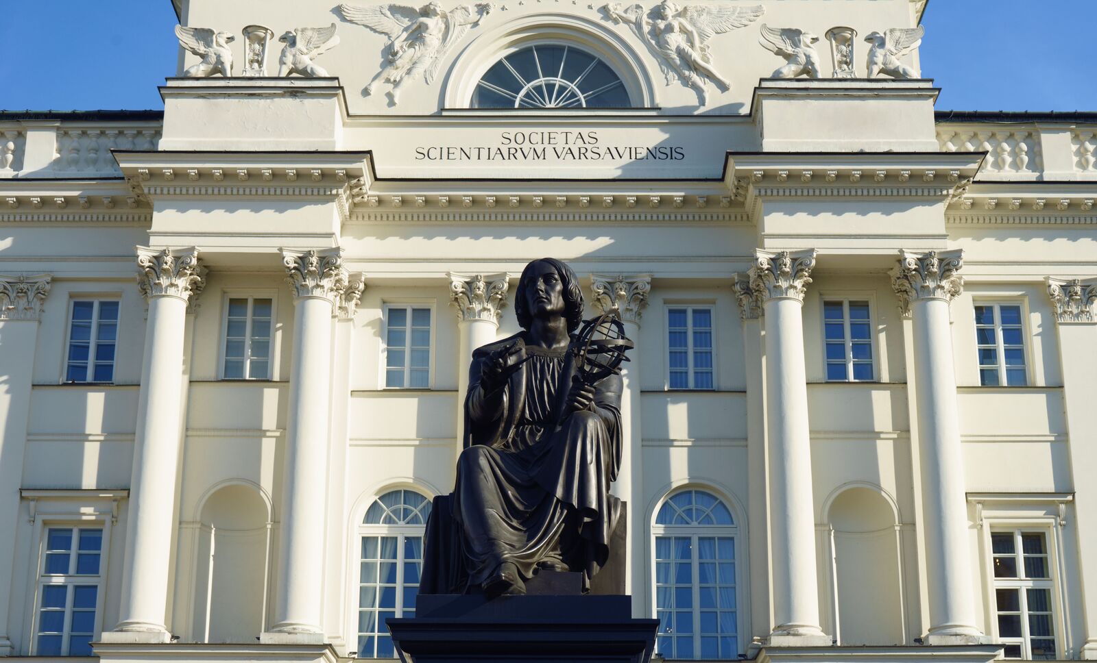 Panorama von Warschau mit dem Kultur- und Wissenschaftspalast